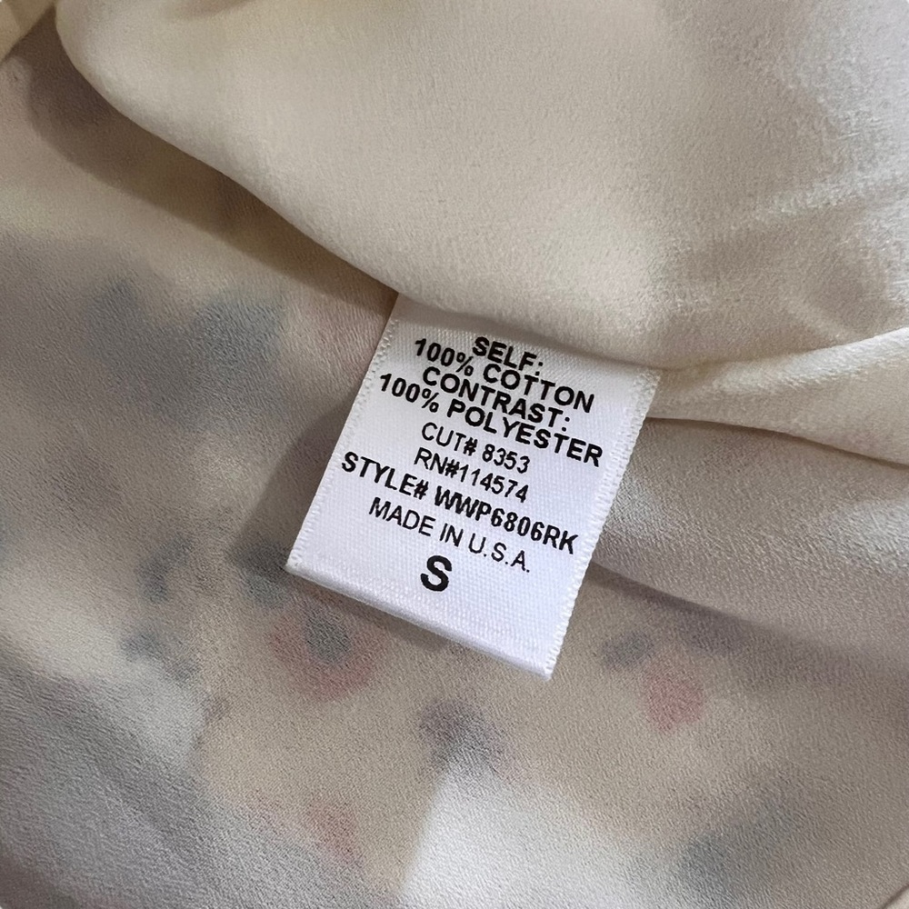Ro & De High Waisted Floral Zip Up Skirt S - Picture 12 of 12
